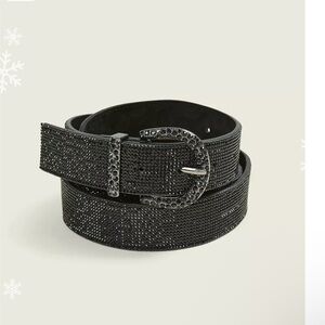 Lane Bryant Black Sparkle Belt 18/20